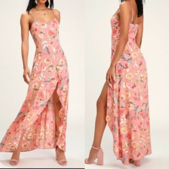 Lulus Dresses & Skirts - Lulus Zinnia Floral High Low Maxi Dress HW8964